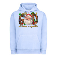 Pigment Grape Ice with god all things are possible with santa claus bbs Urban Hoodie - BundleAndBundleShop