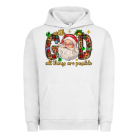 Pigment Lunar Rock with god all things are possible with santa claus bbs Urban Hoodie - BundleAndBundleShop