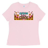 Bubblegum Pink caffeine before chaos 16oz libbey cup Ladies Tee - HRA Design Shop
