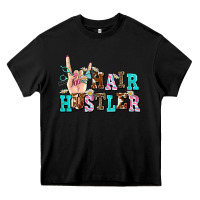 Black hair hustler Heavy Core Tee - AdoDesignShop