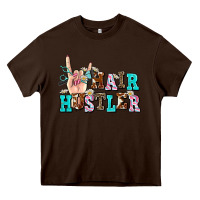 Chocolate Brown hair hustler Heavy Core Tee - AdoDesignShop