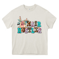 Cream hair hustler Heavy Core Tee - AdoDesignShop