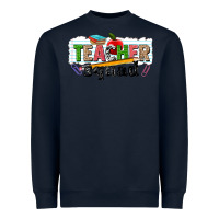 Navy teacher squad Heavyweight Sweatshirt - NancyCooperArtShop