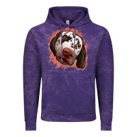 Cloud Purple dalmatians peach glitter background Vintage Hoodie - Jasminsmagicworld