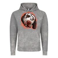 Cloud Rock dalmatians peach glitter background Vintage Hoodie - Jasminsmagicworld