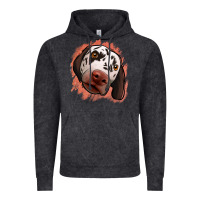 Vintage Black dalmatians peach glitter background Vintage Hoodie - Jasminsmagicworld