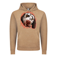 Vintage Coffee dalmatians peach glitter background Vintage Hoodie - Jasminsmagicworld