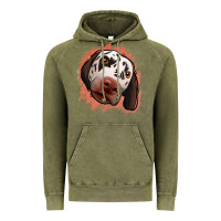 Vintage Olive dalmatians peach glitter background Vintage Hoodie - Jasminsmagicworld