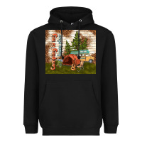 Black camping is my happy place Heavyweight Hoodie - TumblerDesignByShophia