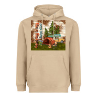 Mushroom camping is my happy place Heavyweight Hoodie - TumblerDesignByShophia