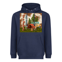 Navy camping is my happy place Heavyweight Hoodie - TumblerDesignByShophia