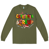 Army Green Christmas cafeteria crew Long Sleeve Tee - MaliasSmallBusiness