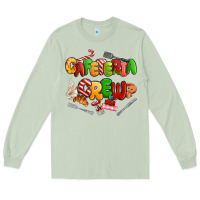 Matcha Christmas cafeteria crew Long Sleeve Tee - MaliasSmallBusiness