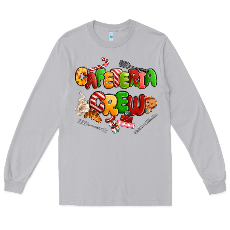 Christmas Cafeteria Crew Long Sleeve Tee by MaliasSmallBusiness | Teevron