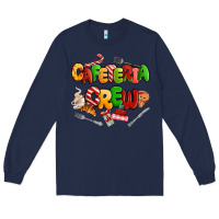 Navy Christmas cafeteria crew Long Sleeve Tee - MaliasSmallBusiness