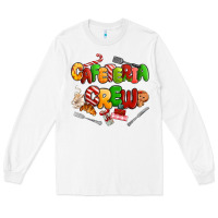 White Christmas cafeteria crew Long Sleeve Tee - MaliasSmallBusiness