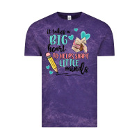 Cloud Purple it takes a big hearts to helps shape little minds Vintage Tee - MaliasSmallBusiness