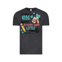Vintage Black it takes a big hearts to helps shape little minds Vintage Tee - MaliasSmallBusiness