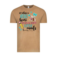 It Takes A Big Hearts To Helps Shape Little Minds Vintage Tee | Teevron