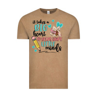 Vintage Coffee it takes a big hearts to helps shape little minds Vintage Tee - MaliasSmallBusiness