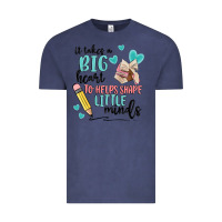 Vintage Denim it takes a big hearts to helps shape little minds Vintage Tee - MaliasSmallBusiness