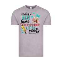 Vintage Zinc it takes a big hearts to helps shape little minds Vintage Tee - MaliasSmallBusiness
