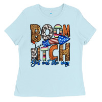 Baby Blue boom bitch get out the way Ladies Tee - HRA Design Shop
