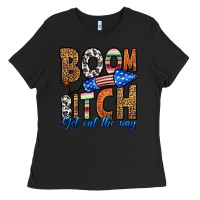 Black boom bitch get out the way Ladies Tee - HRA Design Shop