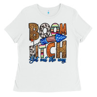 White boom bitch get out the way Ladies Tee - HRA Design Shop