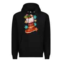 Black christmas Premium Hoodie - CowGirlArtShop