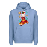 Colony Blue christmas Premium Hoodie - CowGirlArtShop