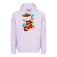 Lilac christmas Premium Hoodie - CowGirlArtShop