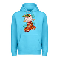 Ocean Blue christmas Premium Hoodie - CowGirlArtShop