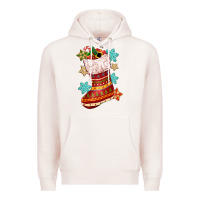 Pale Pink christmas Premium Hoodie - CowGirlArtShop