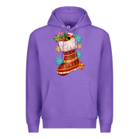 Purple christmas Premium Hoodie - CowGirlArtShop