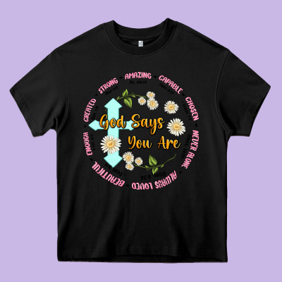 God Says You Are Heavy Core Tee Designed By Jahusdesignshop