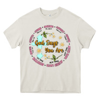 Cream god says you are Heavy Core Tee - JahusDesignShop