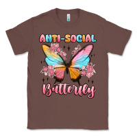 Chestnut anti social butterfly Classic Tee - MaliasSmallBusiness