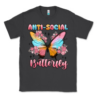 Smoke anti social butterfly Classic Tee - MaliasSmallBusiness