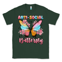 Sports Green anti social butterfly Classic Tee - MaliasSmallBusiness