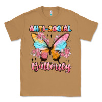Toasted Coconut anti social butterfly Classic Tee - MaliasSmallBusiness