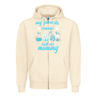 Sandshell My Favorite Bunnies Call Me Mommy Zipper Hoodie - Bettercallsaul