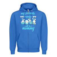 True Royal My Favorite Bunnies Call Me Mommy Zipper Hoodie - Bettercallsaul