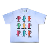 Grape Ice coffee thermos Urban Heavy Tee - MaliasSmallBusiness