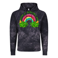 Cloud Black Happy St. Patrick's Day Rainbow And Shamrock Vintage Hoodie - RanaPortraitStore