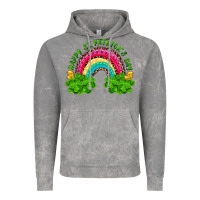Cloud Rock Happy St. Patrick's Day Rainbow And Shamrock Vintage Hoodie - RanaPortraitStore