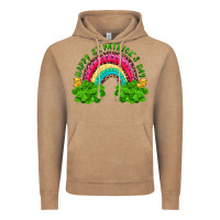 Vintage Coffee Happy St. Patrick's Day Rainbow And Shamrock Vintage Hoodie - RanaPortraitStore