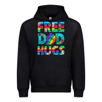 Black Pride LGBTQ Free Dad Hugs Urban Hoodie - BundleAndBundleShop