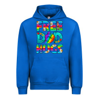 Cobalt Pride LGBTQ Free Dad Hugs Urban Hoodie - BundleAndBundleShop