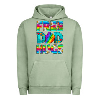Pigment Oil Green Pride LGBTQ Free Dad Hugs Urban Hoodie - BundleAndBundleShop